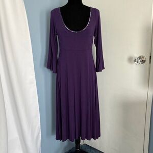 Elegant Purple Women's Dress